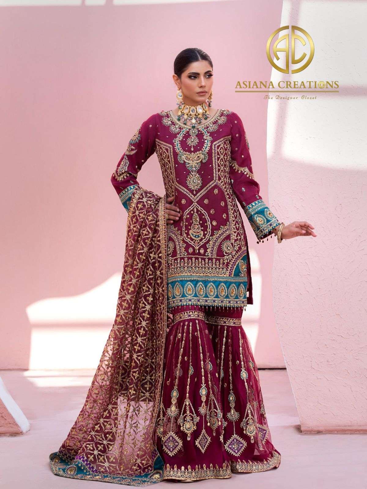 Organza Sharara Suit Pakistani Suit 3 (UA-01)